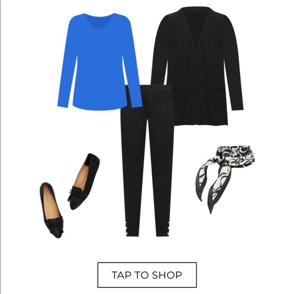 Talbots swirly bows Diamond scarf - Picture 8 of 16